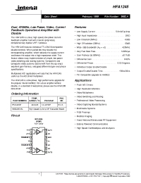 Datasheet HA5022EVAL manufacturer Intersil